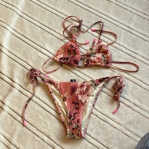 Triangl Floral Pink Bikini Set